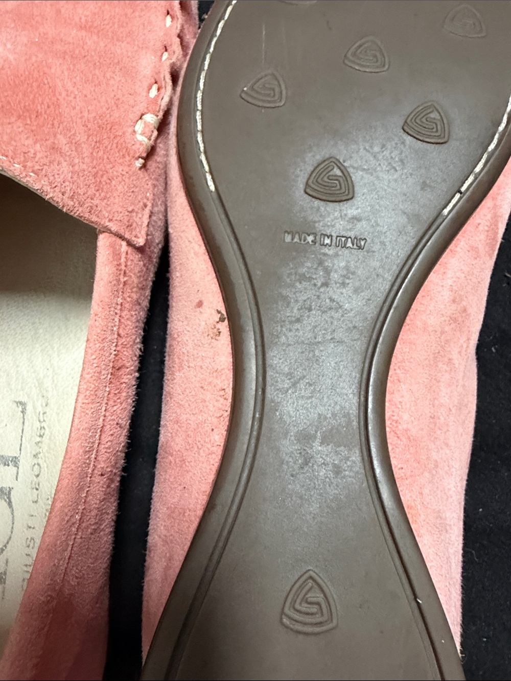 AGL Coral Pink Suede Driving Loafers - Picture 8 of 15